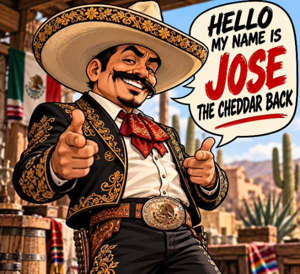 Jose The Cheddar Back